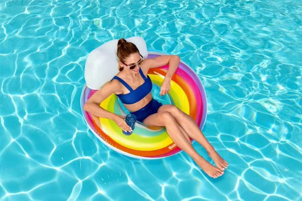 Plaukimo ratas Bestway Rainbow Dreams, Ø 107 cm