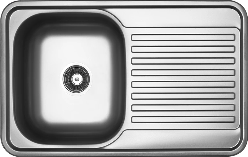 Black Red White Plieninė virtuvinė plautuvė Kuchinox FARO, SKH_011T, Inox
