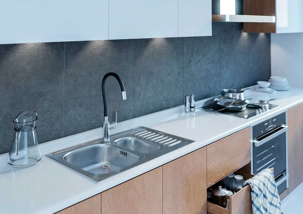 Plieninė virtuvinė plautuvė Kuchinox JUNAK, SQA_033T, Inox