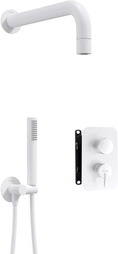 Potinkinis dušo komplektas Deante Silia+BOX, BXYZAQSM, Bianco