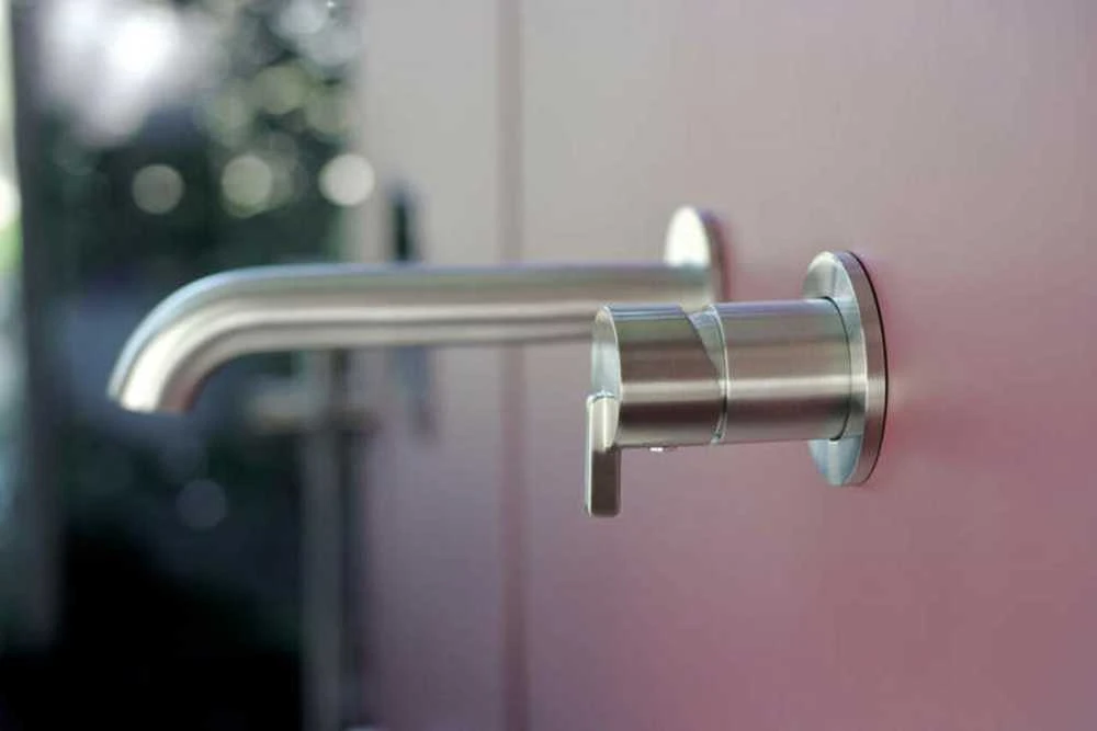 Potinkinis praustuvo maišytuvas Deante Silia BQS_F54L, Brushed steel