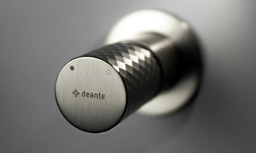Potinkinis praustuvo maišytuvas Deante Silia Hexa BHS_F54L, Brushed steel
