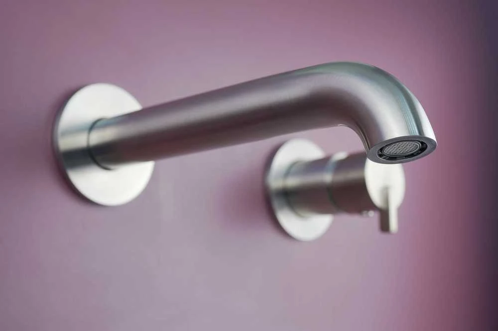 Potinkinis praustuvo maišytuvas Deante Silia BQS_F54L, Brushed steel