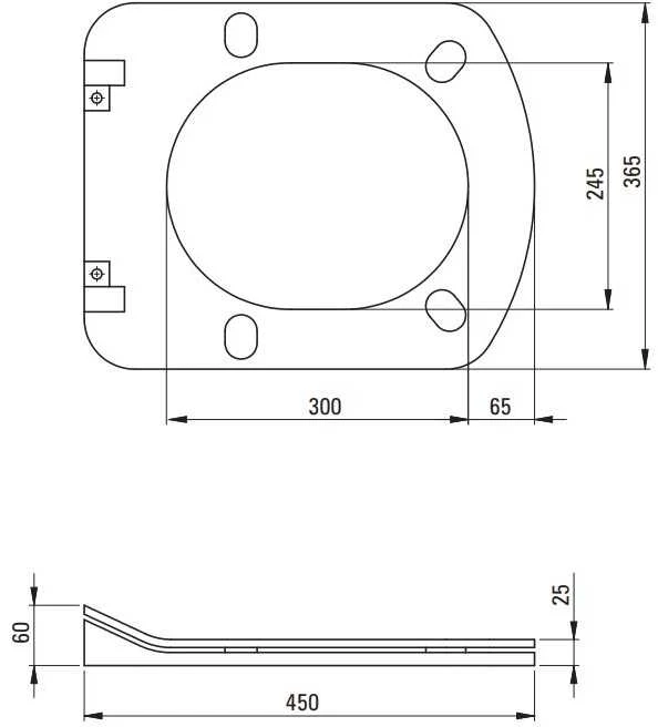 Potinkinis WC komplektas Deante Anemon 6in1, CDZS6ZPW, Baltas/Chrome