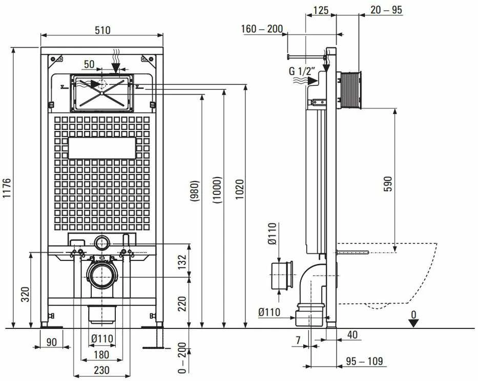 Potinkinis WC komplektas Deante Anemon 6in1, CDZT6ZPW, Baltas/Titanium