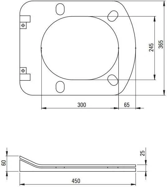 Potinkinis WC komplektas Deante Anemon 6in1, CDZT6ZPW, Baltas/Titanium