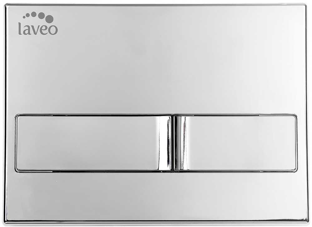 Potinkinis WC rėmas Laveo Akan su mygtuku Chrome