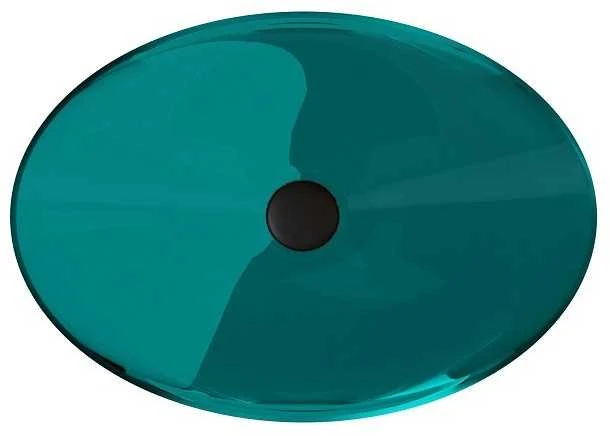 Praustuvas Besco Anya Ocean Breeze, 50 cm, su juodu dangteliu