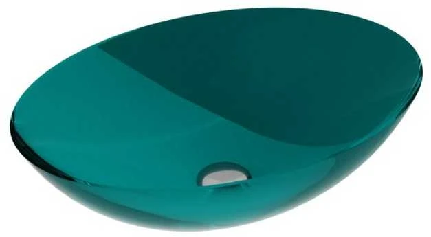 Praustuvas Besco Anya Ocean Breeze, 50 cm, su chrome sifonu