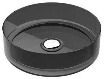 Praustuvas Besco Enya Carbon Pilkas, 36 cm, su baltu dangteliu