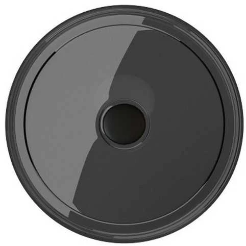 Praustuvas Besco Enya Carbon Pilkas, 36 cm, su juodu dangteliu