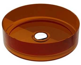 Praustuvas Besco Enya Earth Rust, 36 cm, su baltu dangteliu