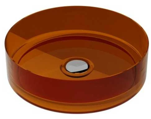 Praustuvas Besco Enya Earth Rust, 36 cm, su chrome sifonu