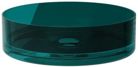 Praustuvas Besco Enya Ocean Breeze, 36 cm, su chrome sifonu