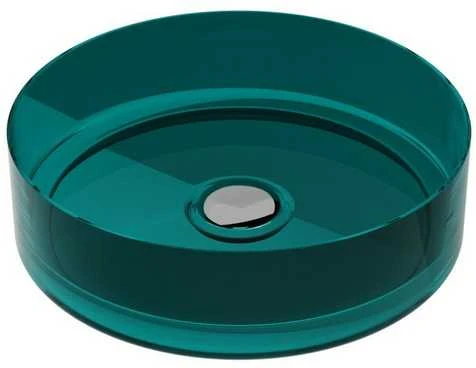Praustuvas Besco Enya Ocean Breeze, 36 cm, su chrome sifonu