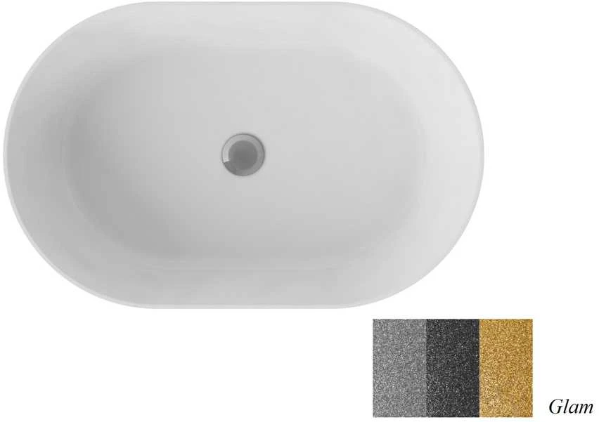 Praustuvas Besco Lova Glam Sidabrinis, 34 x 53 x 13 cm