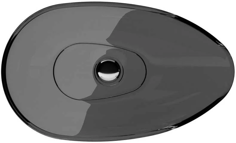 Praustuvas Besco Neya Carbon Pilkas, 60 cm, su chrome sifonu