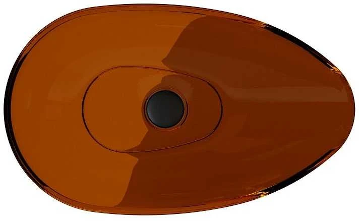 Praustuvas Besco Neya Earth Rust, 60 cm, su juodu dangteliu