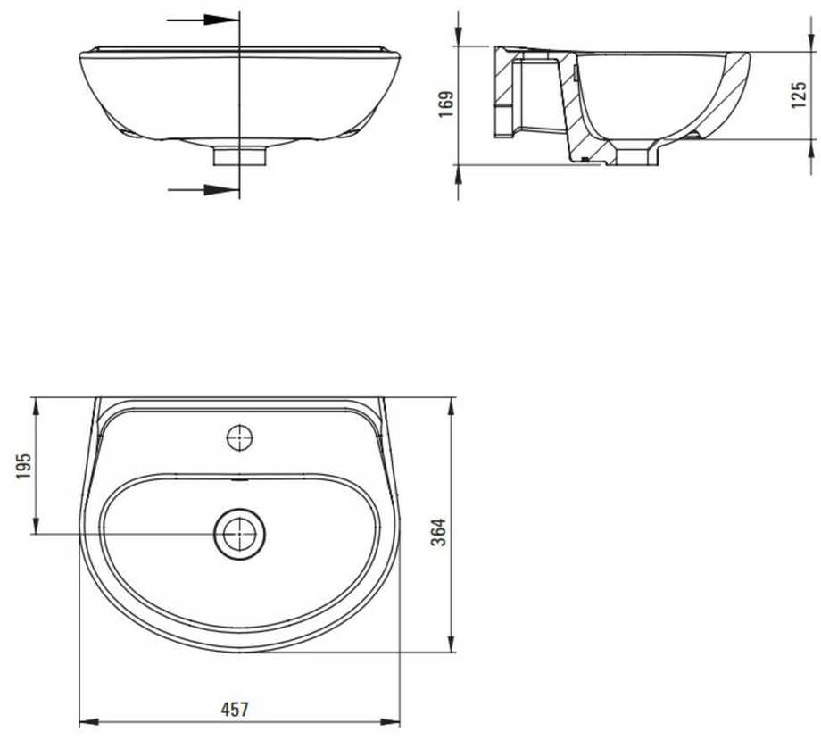 Praustuvas Deante Jasmin CDJ_6U4W, Baltas