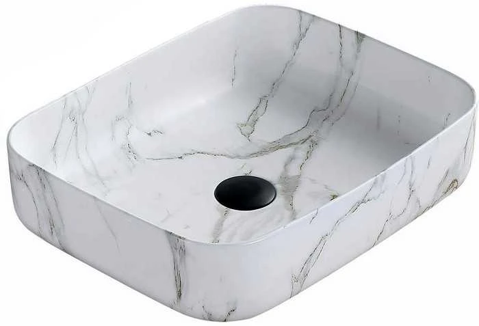 Praustuvas Mexen Carla 50 cm, Baltas Marble 2