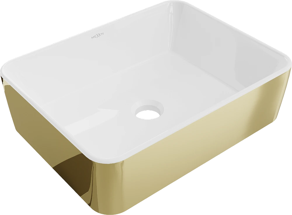 Praustuvas Mexen Catia 48 cm, Baltas/Gold