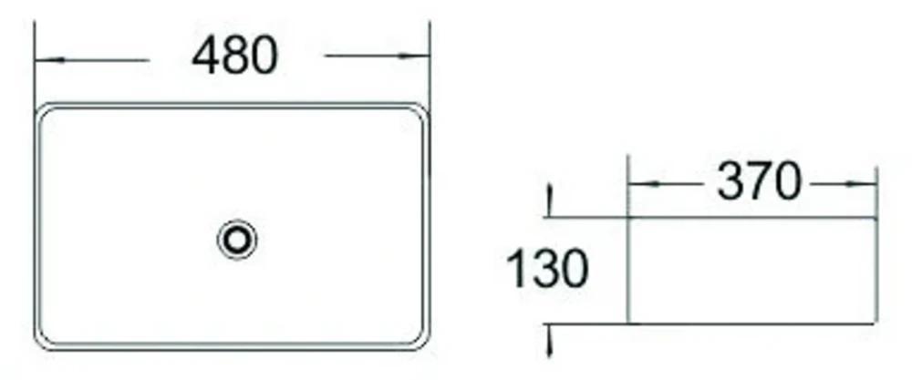 Praustuvas Mexen Catia 48 cm, Light Žalias matt