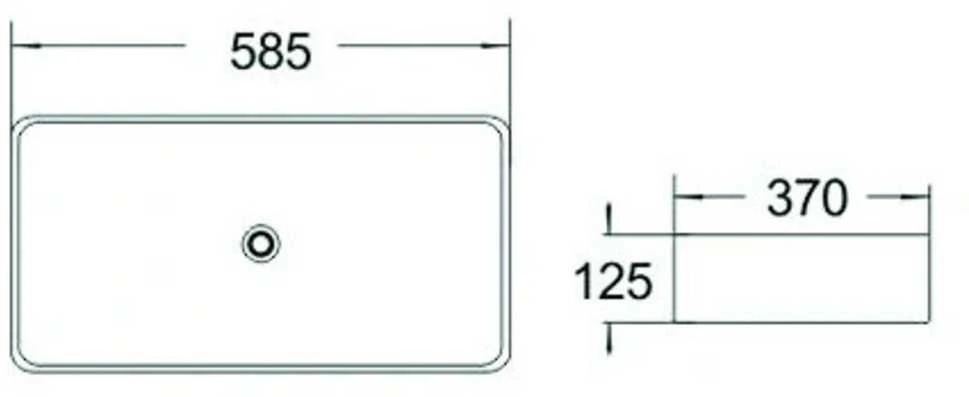 Praustuvas Mexen Catia, 58 cm, Baltas