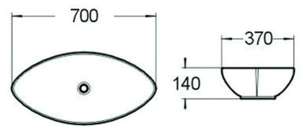 Praustuvas Mexen Ivone, 70 cm, Baltas