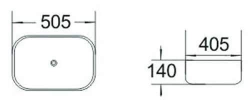 Praustuvas Mexen Rosa, 50 cm Light Pilkas mat