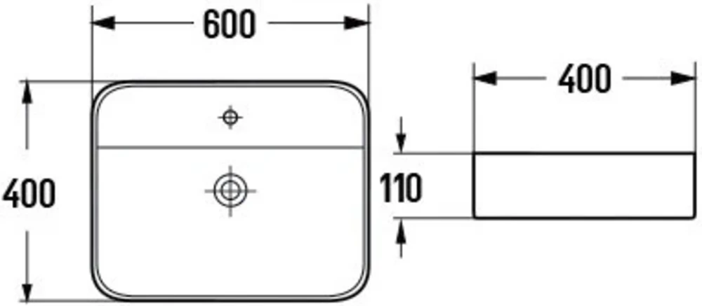 Praustuvas Mexen Sofia, 60 cm, Baltas