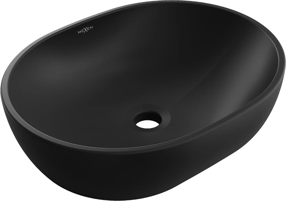 Praustuvas Mexen Viki 48 cm, Juodas matt