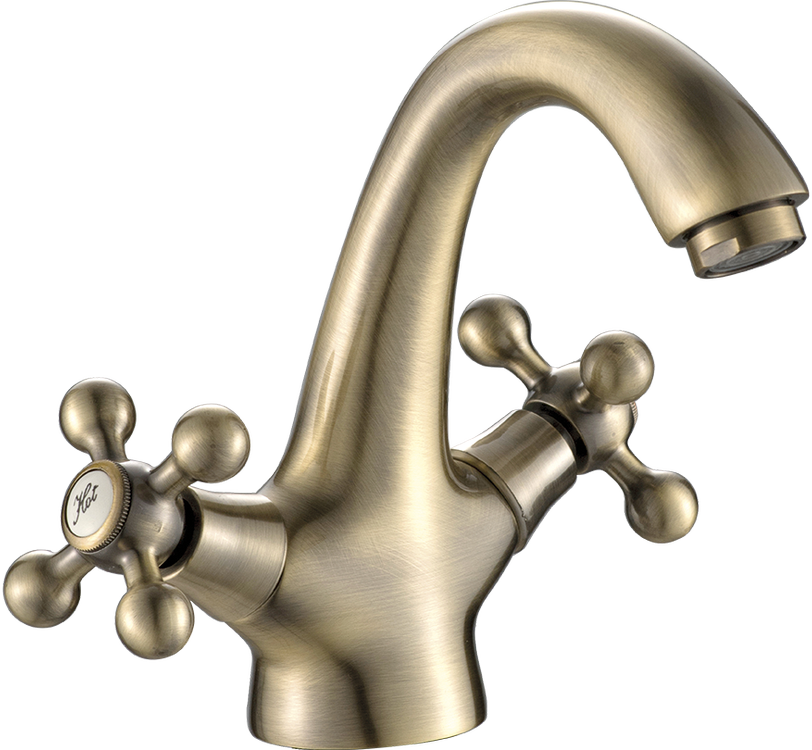 Praustuvo maišytuvas Kuchinox STILO su klik-klak, BKI_522D, Antique brass