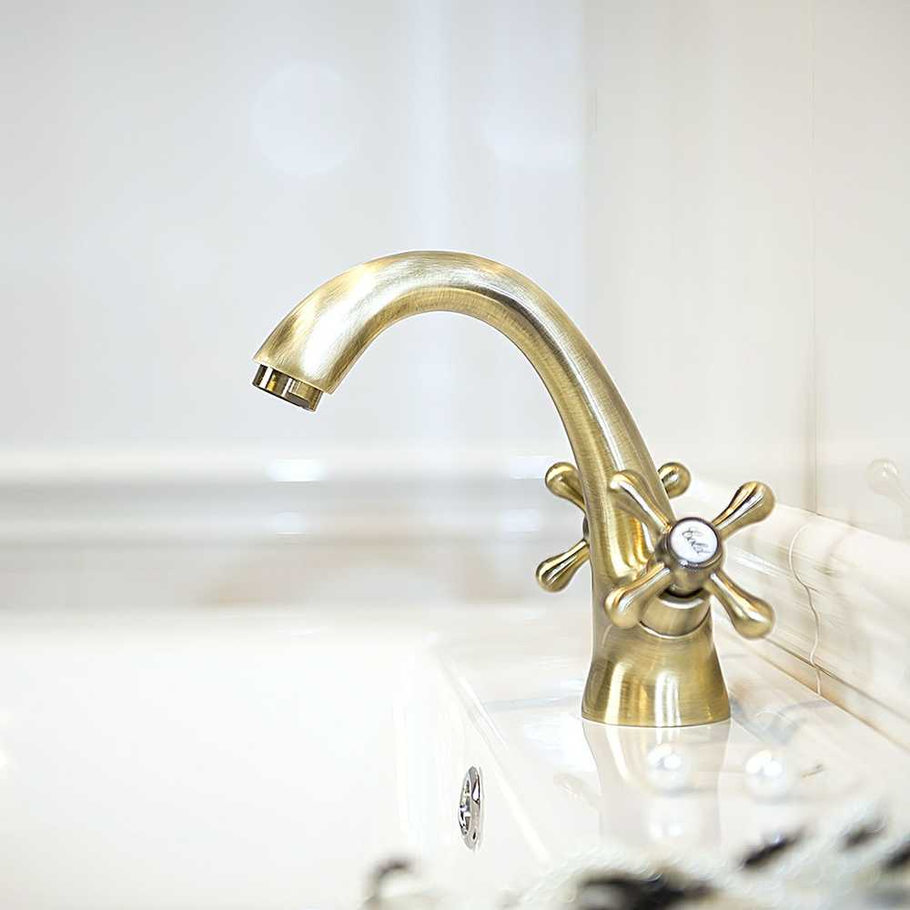 Praustuvo maišytuvas Kuchinox STILO su klik-klak, BKI_522D, Antique brass