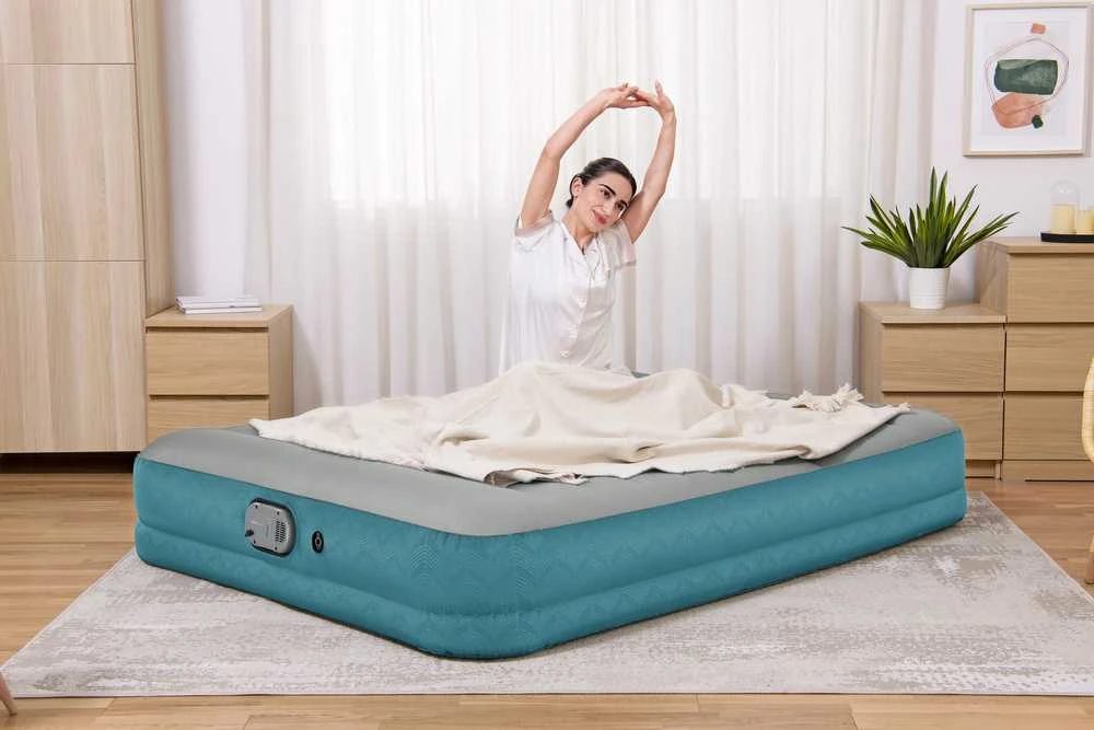 Pripučiamas čiužinys su pompa Bestway, 203 x 152 cm