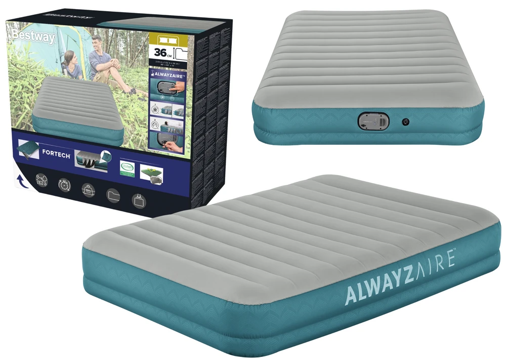 Pripučiamas čiužinys su pompa Bestway, 203 x 152 cm