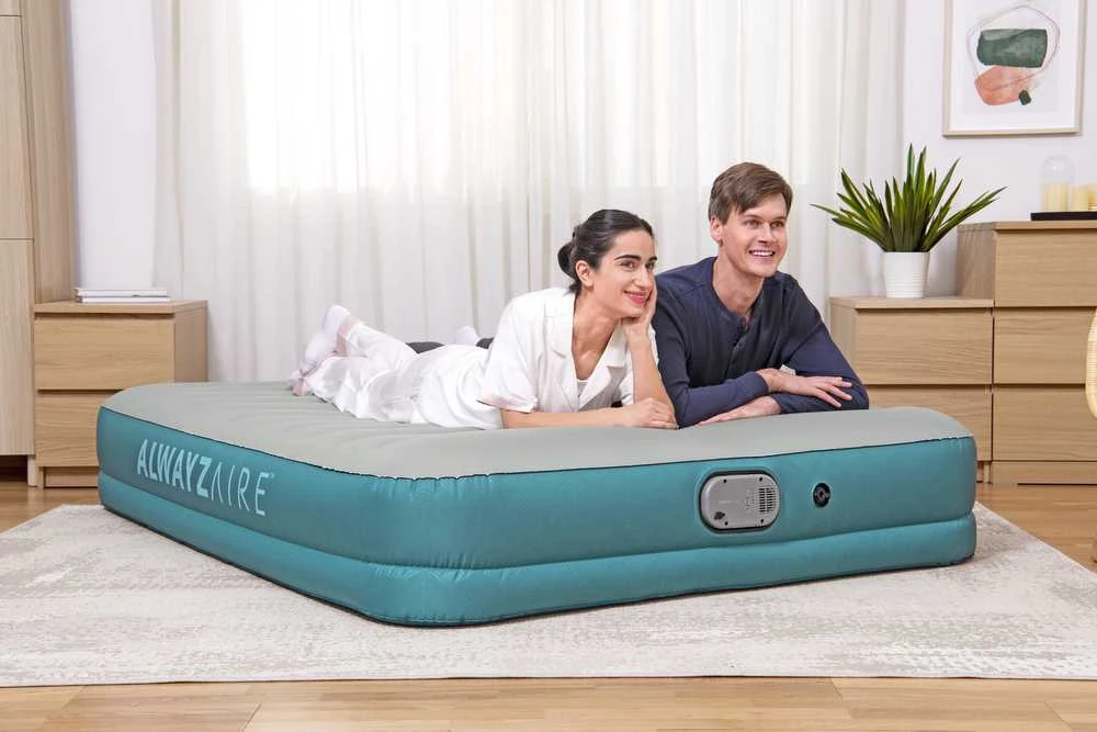 Pripučiamas čiužinys su pompa Bestway, 203 x 152 cm