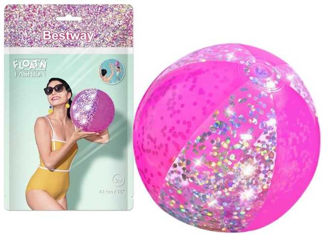 BESTWAY paplūdimio kamuolys Glitter Fusion, diametras 41cm, asort., 31050