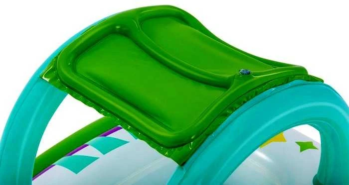 BESTWAY pripučiamas vaikiškas plaustas su stogeliu Space Splash, 1.07m x 1.12m, 34149