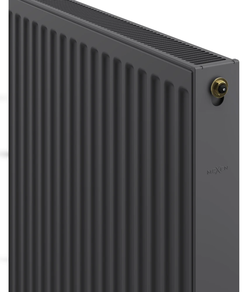 Radiatorius Mexen CC21, 500 x 2000 mm, 2215 W, pajungimas iš apačios per vidurį, antracitas