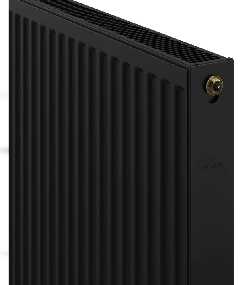 Radiatorius Mexen CC21, 600 x 700 mm, 897 W, pajungimas iš apačios per vidurį, juodas