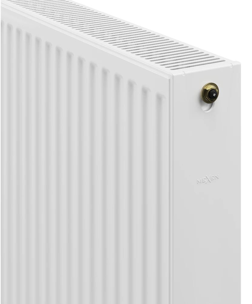 Radiatorius Mexen CC22, 400 x 1100 mm, 1304 W, pajungimas iš apačios per vidurį, baltas