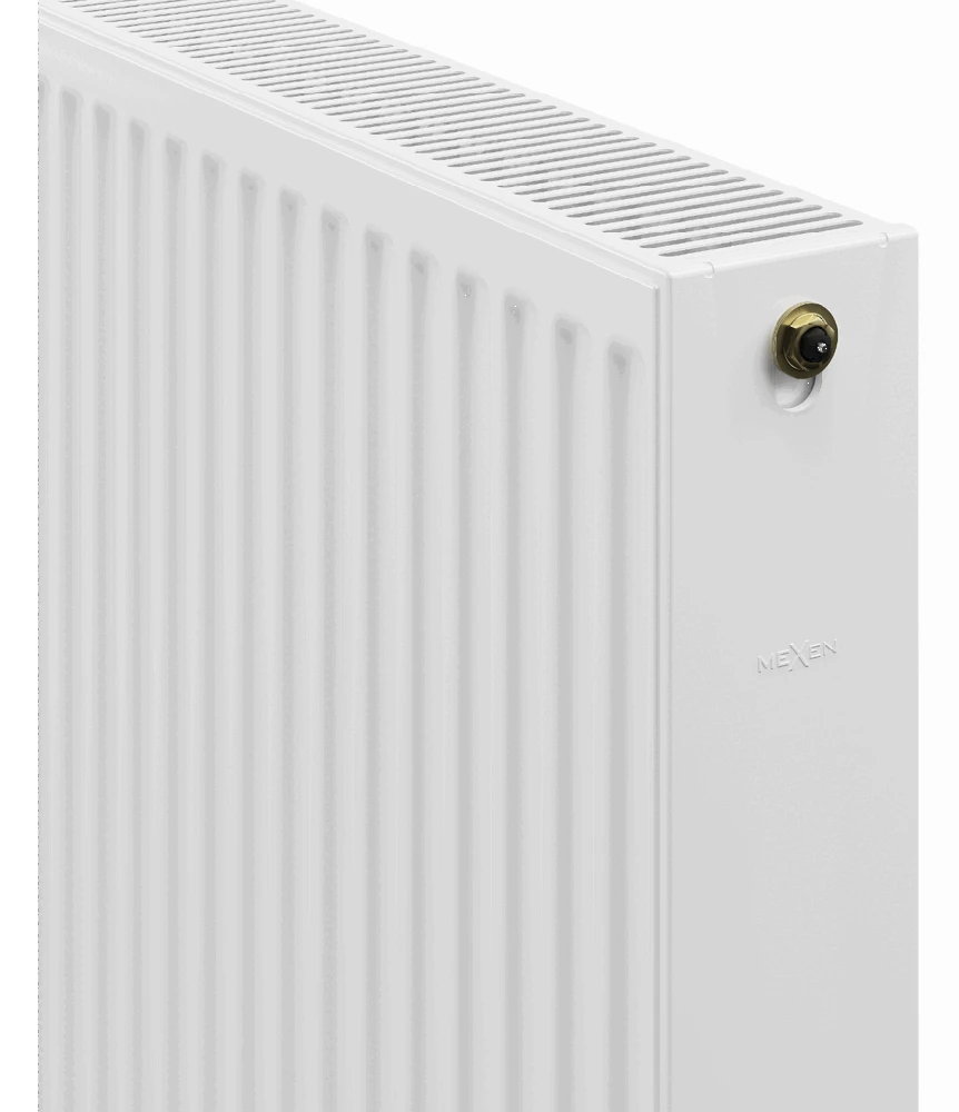 Radiatorius Mexen CC22, 400 x 1400 mm, 1660 W, pajungimas iš apačios per vidurį, baltas