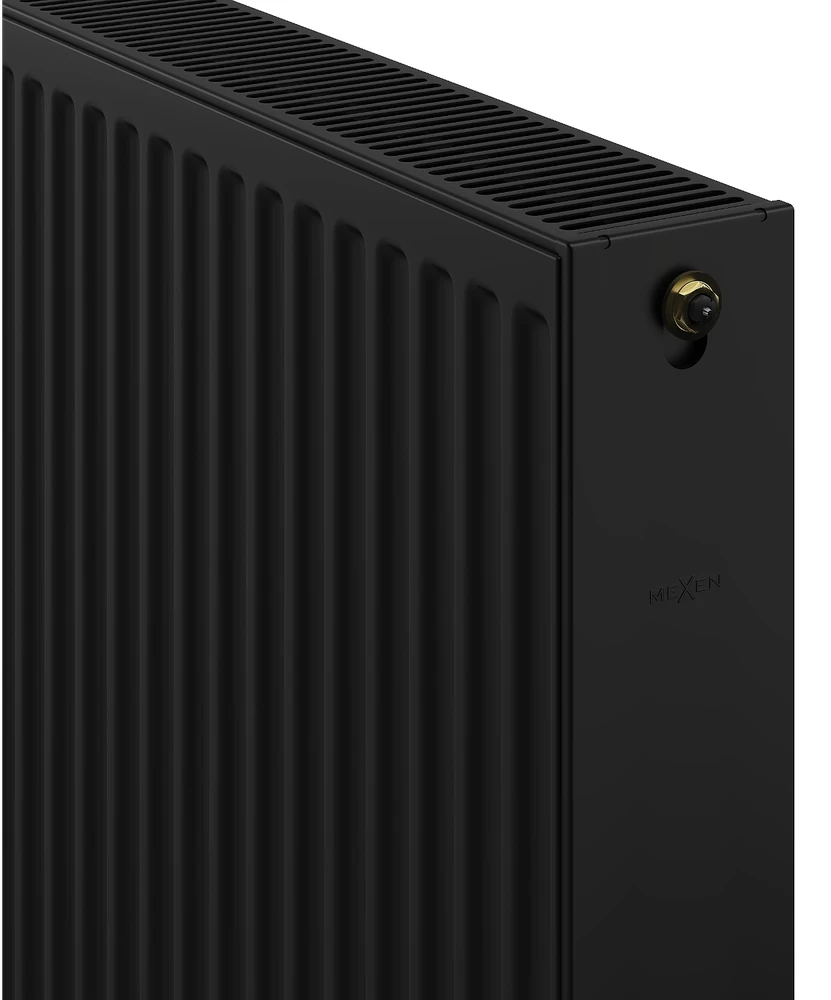 Radiatorius Mexen CC22, 500 x 600 mm, 855 W, pajungimas iš apačios per vidurį, juodas
