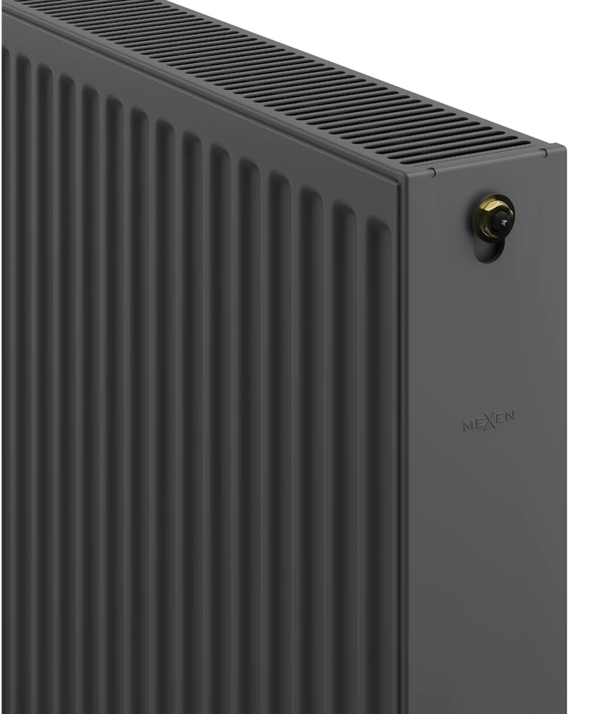 Radiatorius Mexen CC22, 600 x 1400 mm, 2314 W, pajungimas iš apačios per vidurį, antracitas