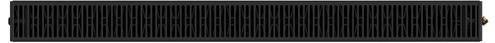 Radiatorius Mexen CC22, 600 x 2000 mm, 3305 W, pajungimas iš apačios per vidurį, juodas