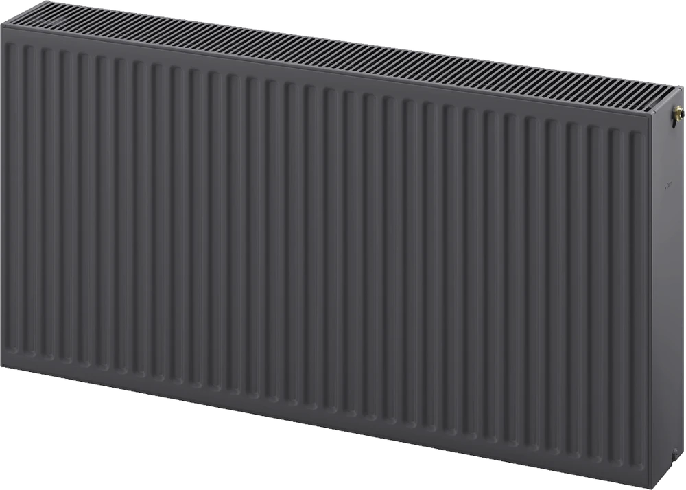 Radiatorius Mexen CC33, 400 x 2400 mm, 4053 W, pajungimas iš apačios per vidurį, antracitas