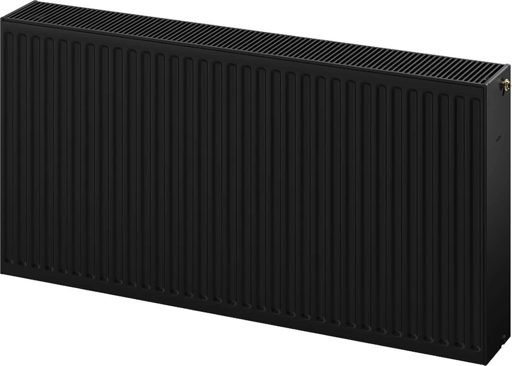Radiatorius Mexen CC33, 600 x 600 mm, 1401 W, pajungimas iš apačios per vidurį, juodas