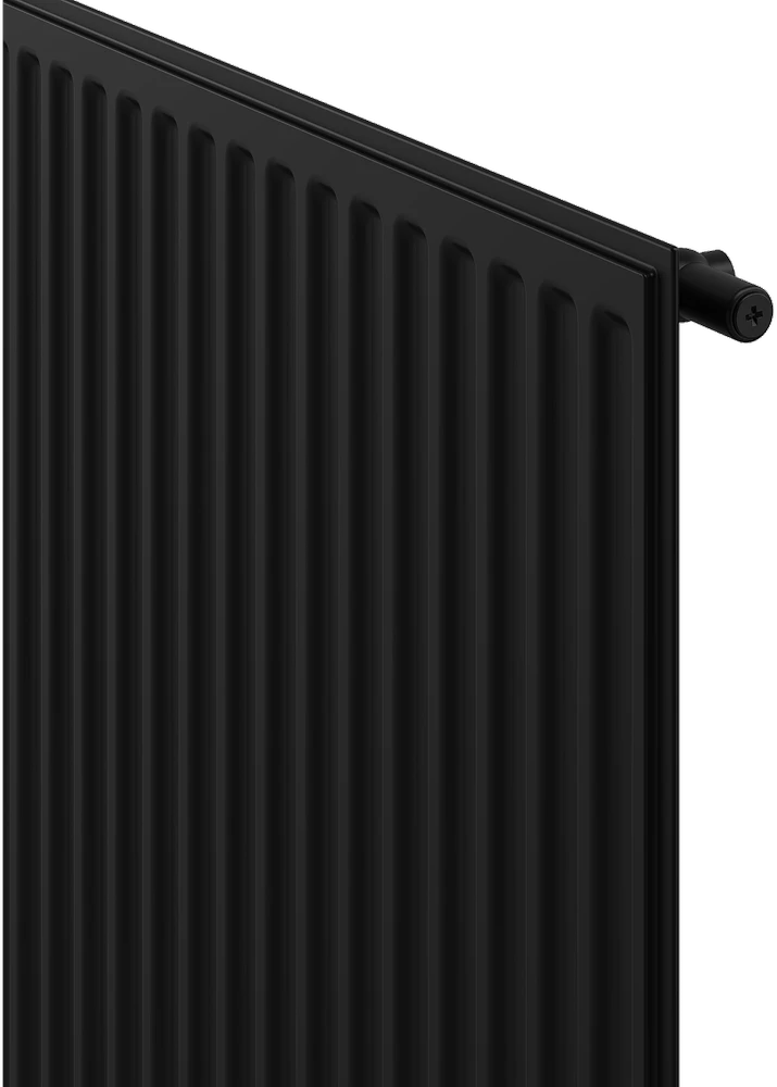 Radiatorius Mexen CH10 Hygiene, 300 x 1500 mm, 497 W, pajungimas iš šono, juodas