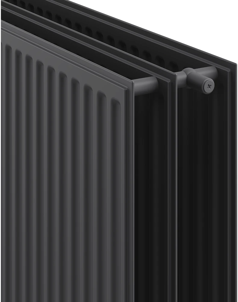 Radiatorius Mexen CH30 Hygiene, 300 x 1800 mm, 1570 W, pajungimas iš šono, antracitas