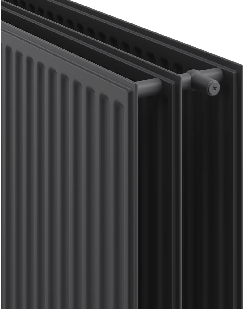 Radiatorius Mexen CH30 Hygiene, 400 x 1200 mm, 1315 W, pajungimas iš šono, antracitas